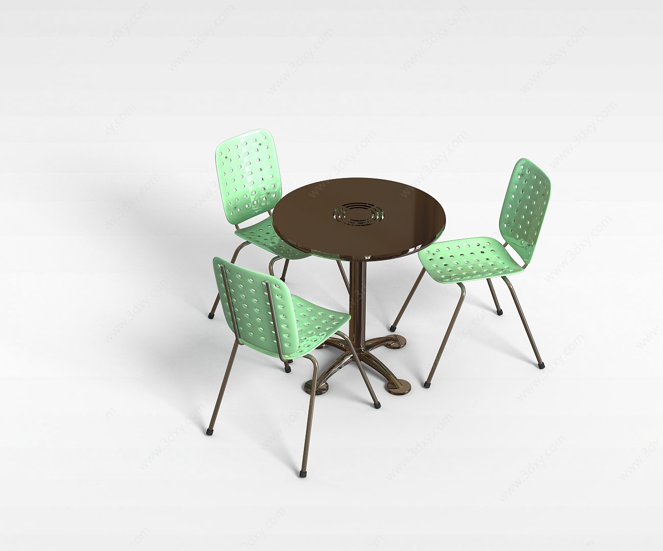 洽谈桌椅3D模型