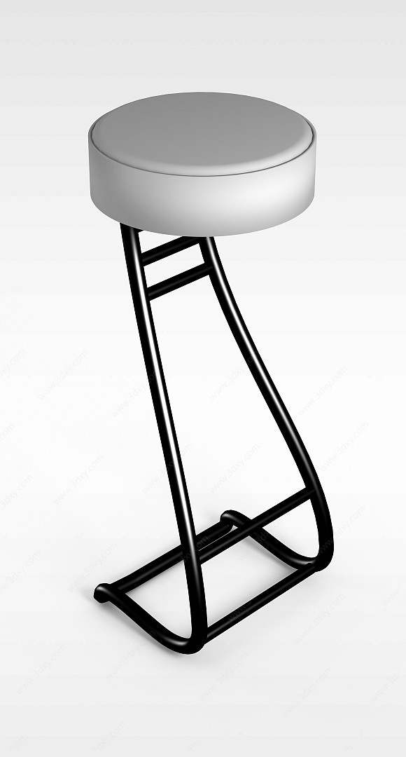 单色z形凳3D模型