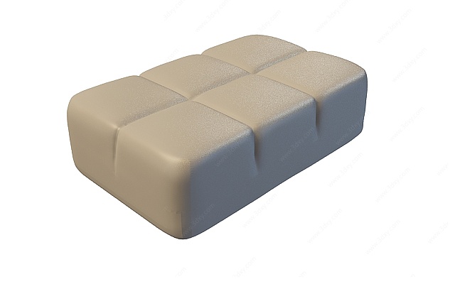 包面沙发方凳3D模型