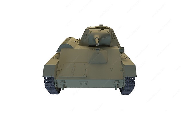 97式中型坦克3D模型