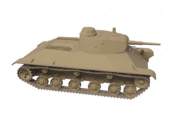 美国T14重型坦克3D模型