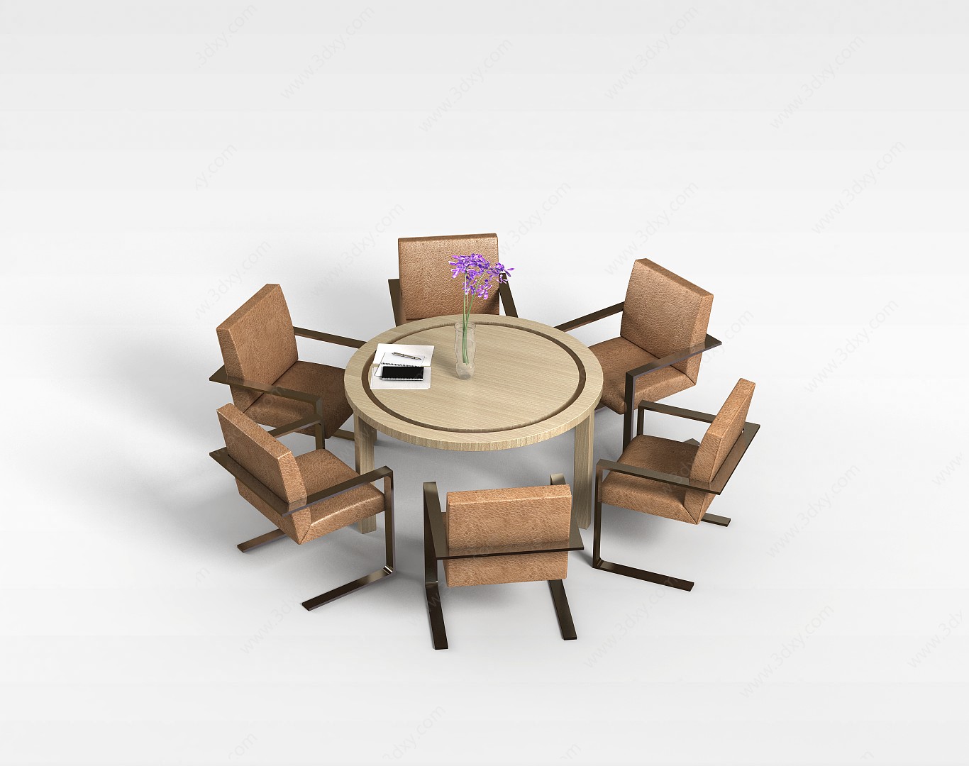 宴会厅桌椅组合3D模型