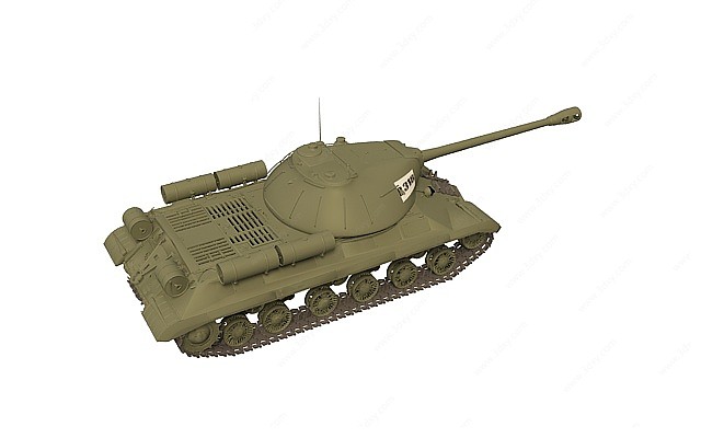 苏联907中型坦克3D模型