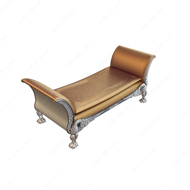 床尾床榻凳3D模型