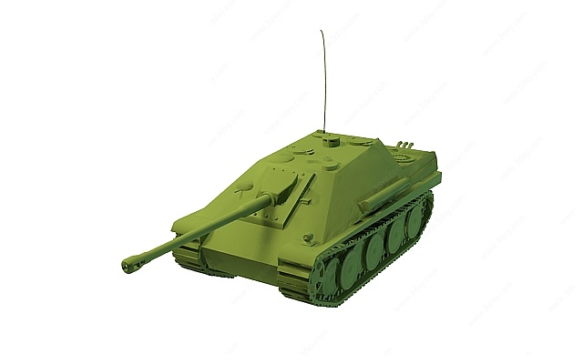卡通坦克3D模型