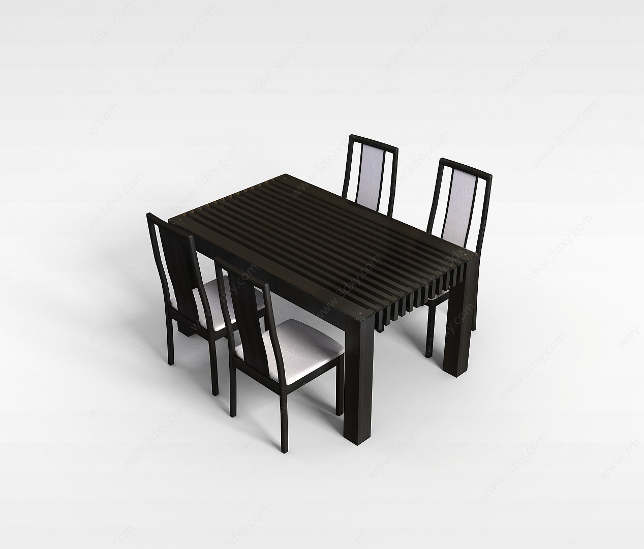 中式经典桌椅3D模型