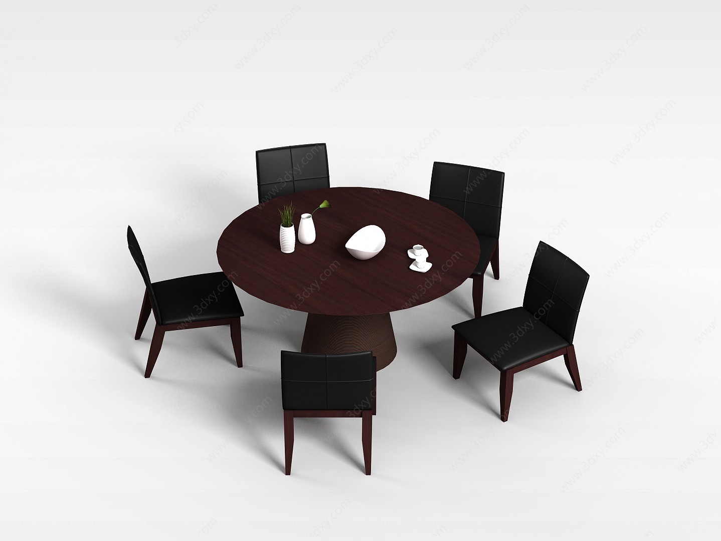 公司休息室桌椅3D模型
