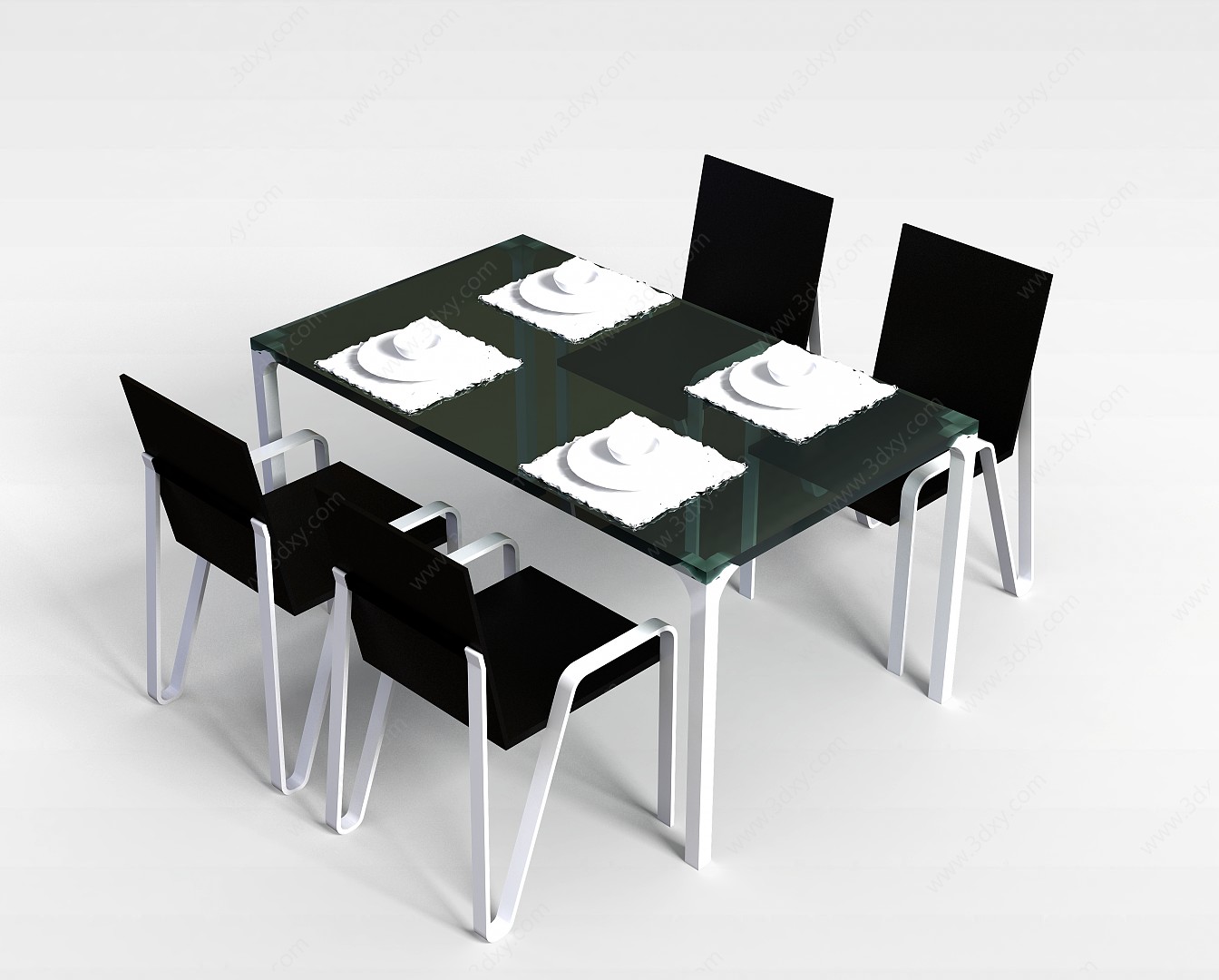 客厅餐桌椅3D模型