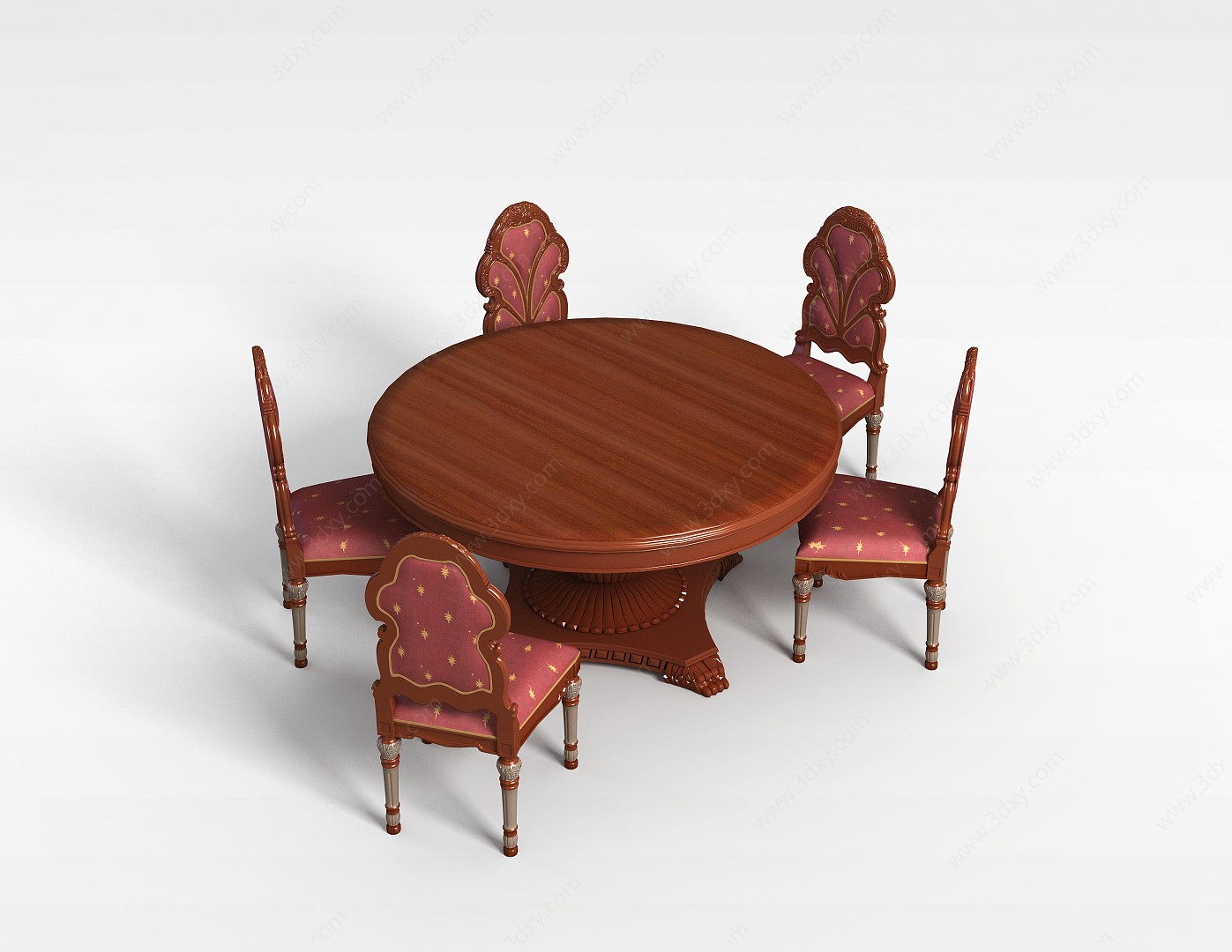 商务休息桌椅3D模型