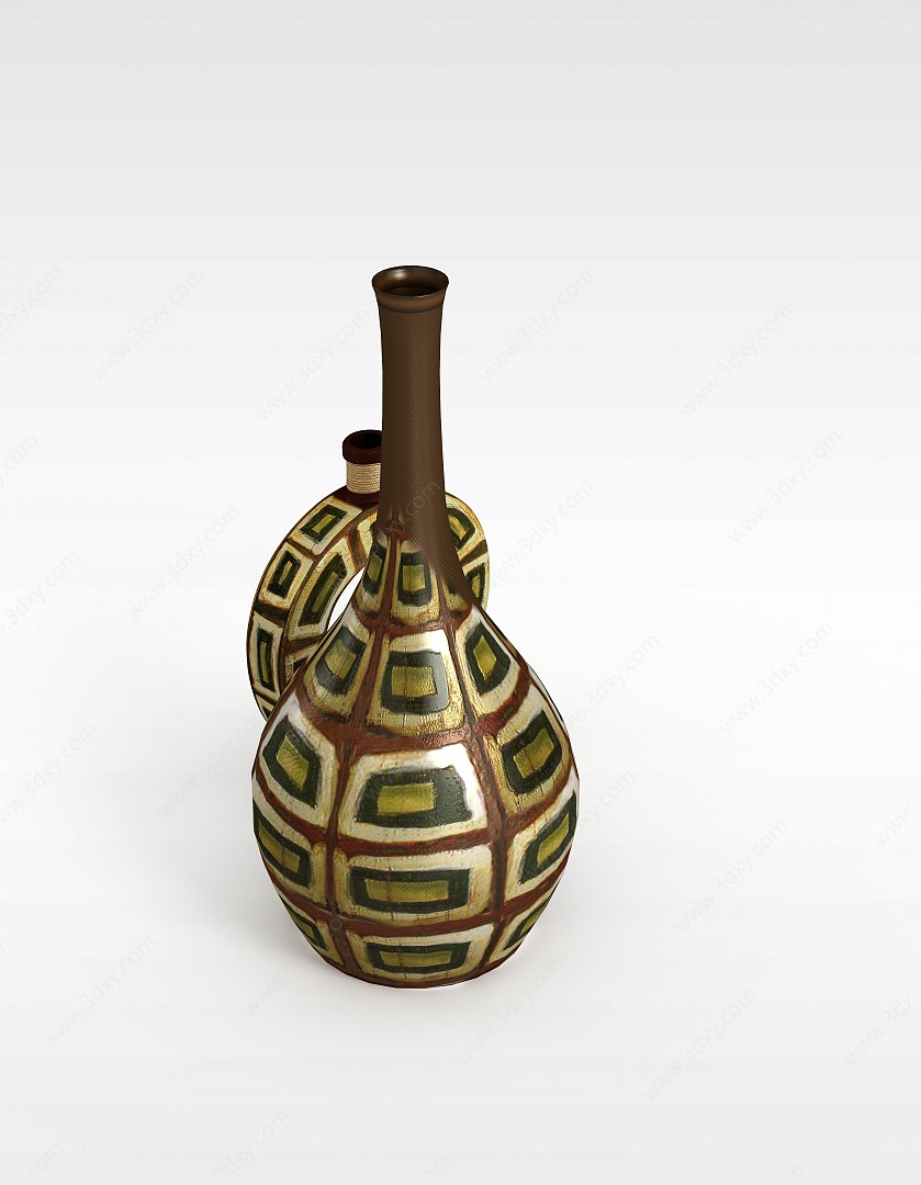 瓷瓶3D模型