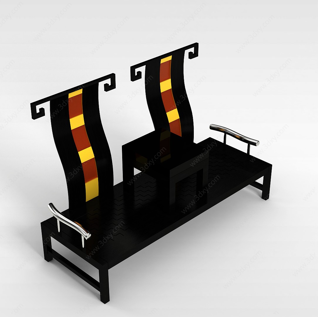 高背椅3D模型