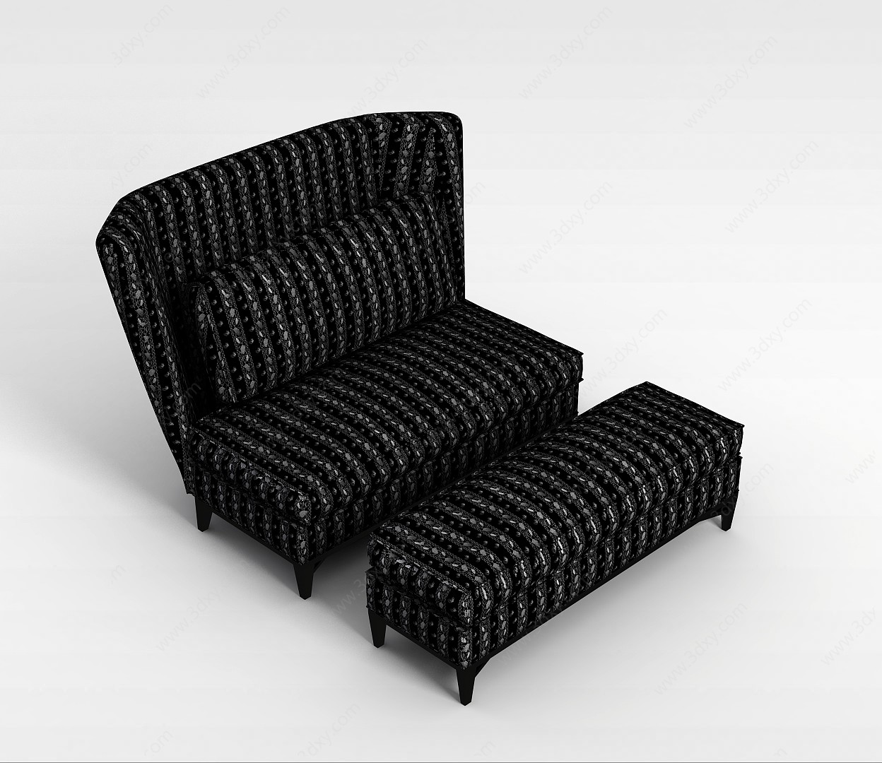欧式沙发椅组合3D模型