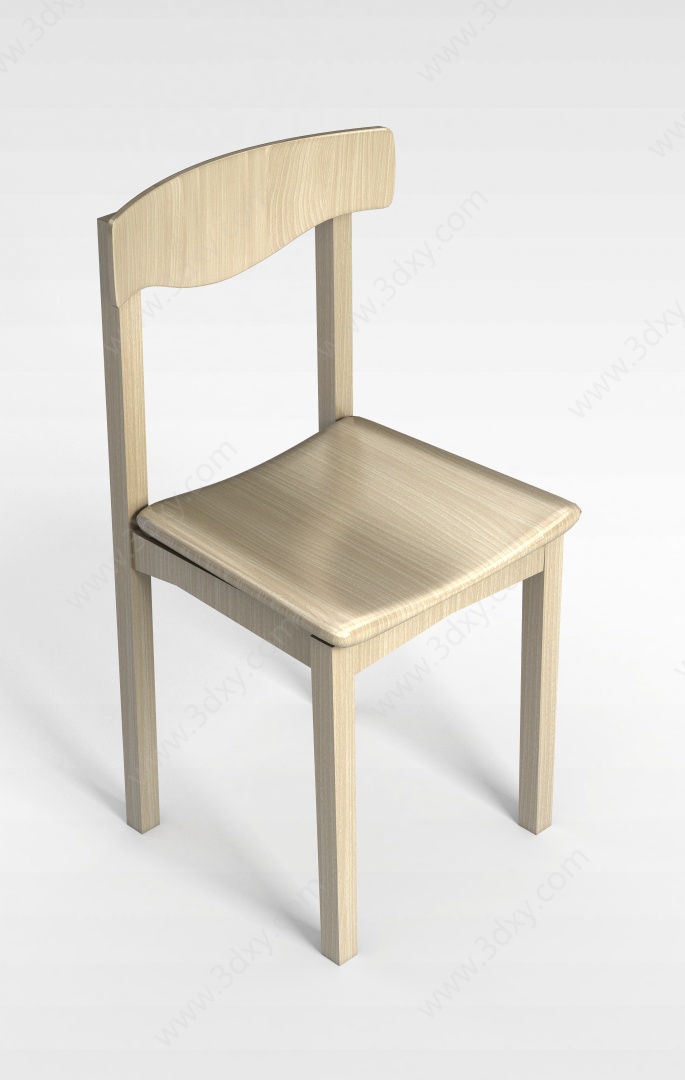 餐厅小椅子3D模型
