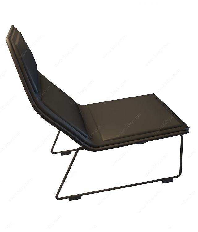 皮艺躺椅3D模型