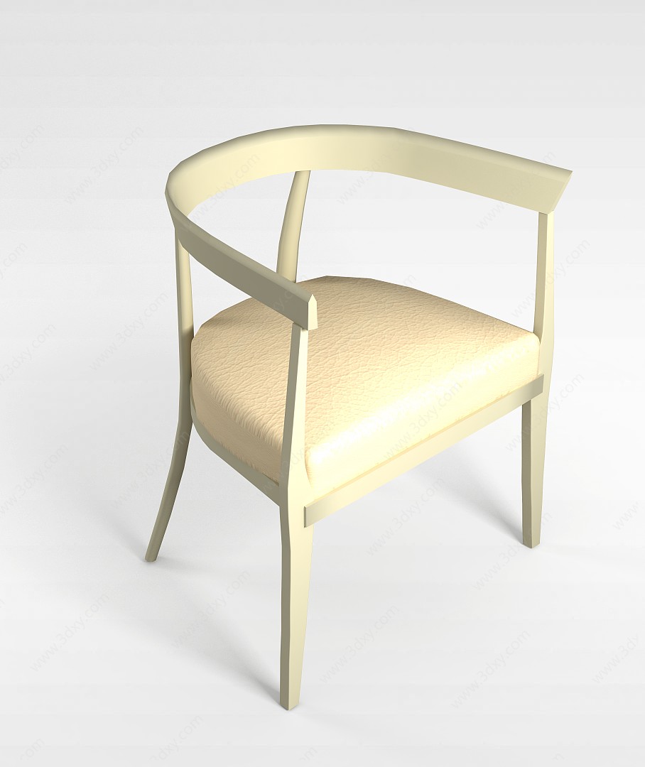 简约圈椅3D模型