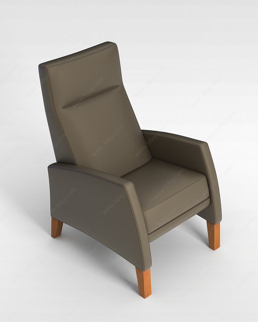 办公皮艺椅3D模型