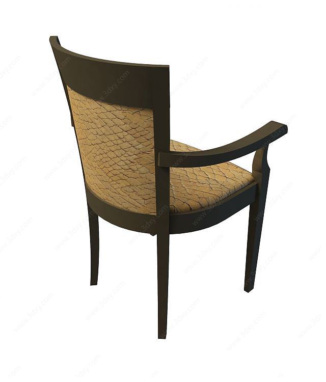 古典扶手椅3D模型