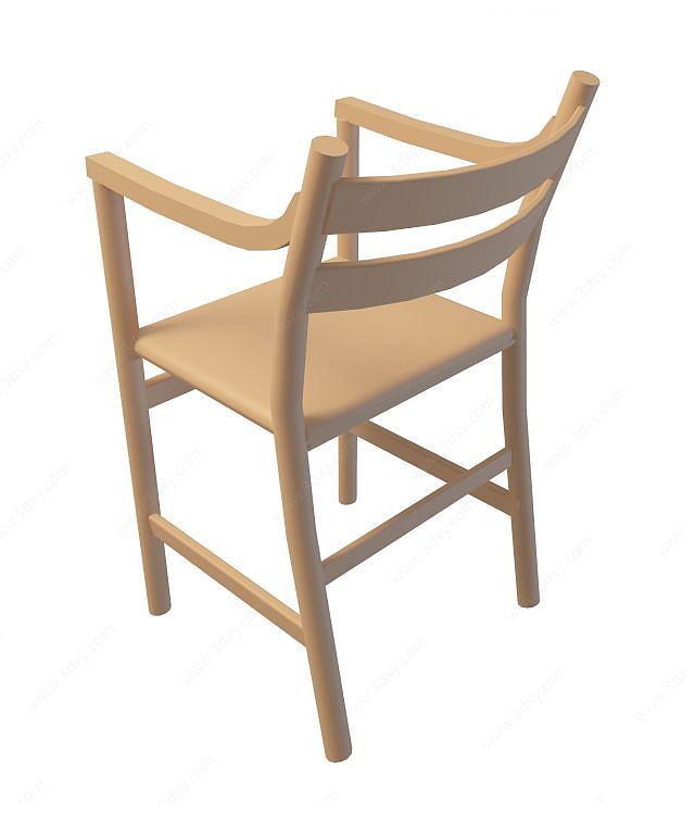 中式卧室椅子3D模型