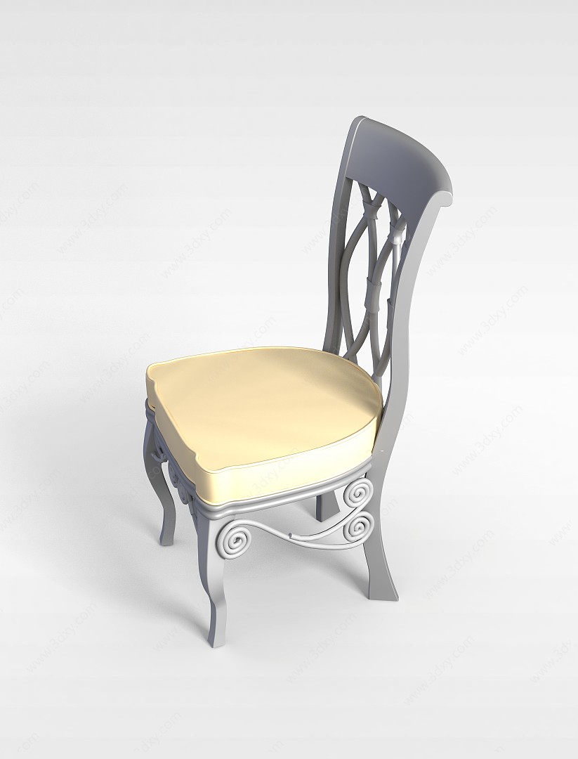 高档餐椅3D模型