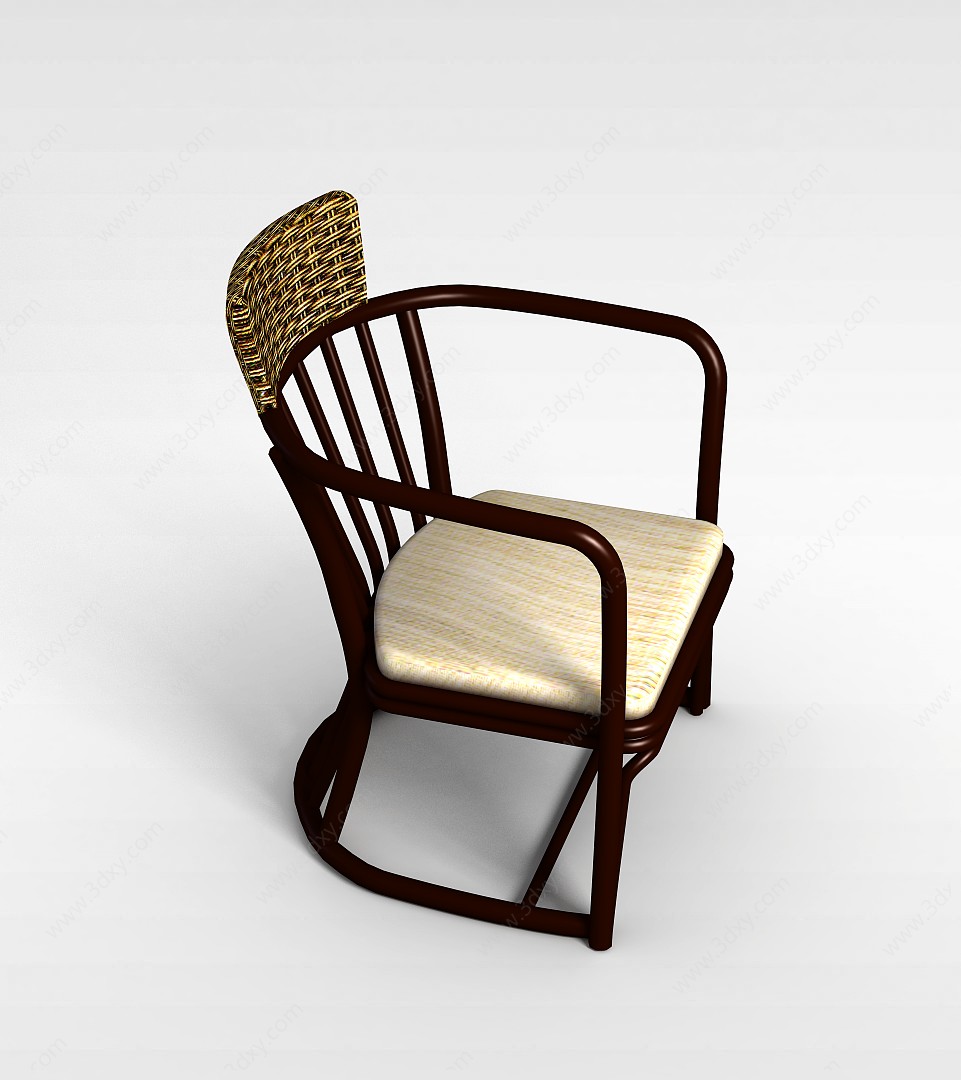 老人休闲椅3D模型