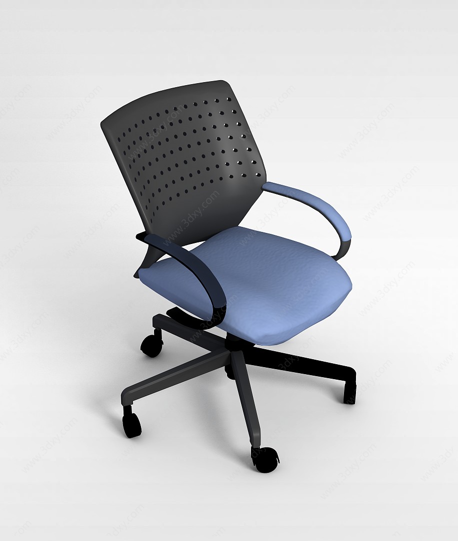 按摩靠背办公椅3D模型