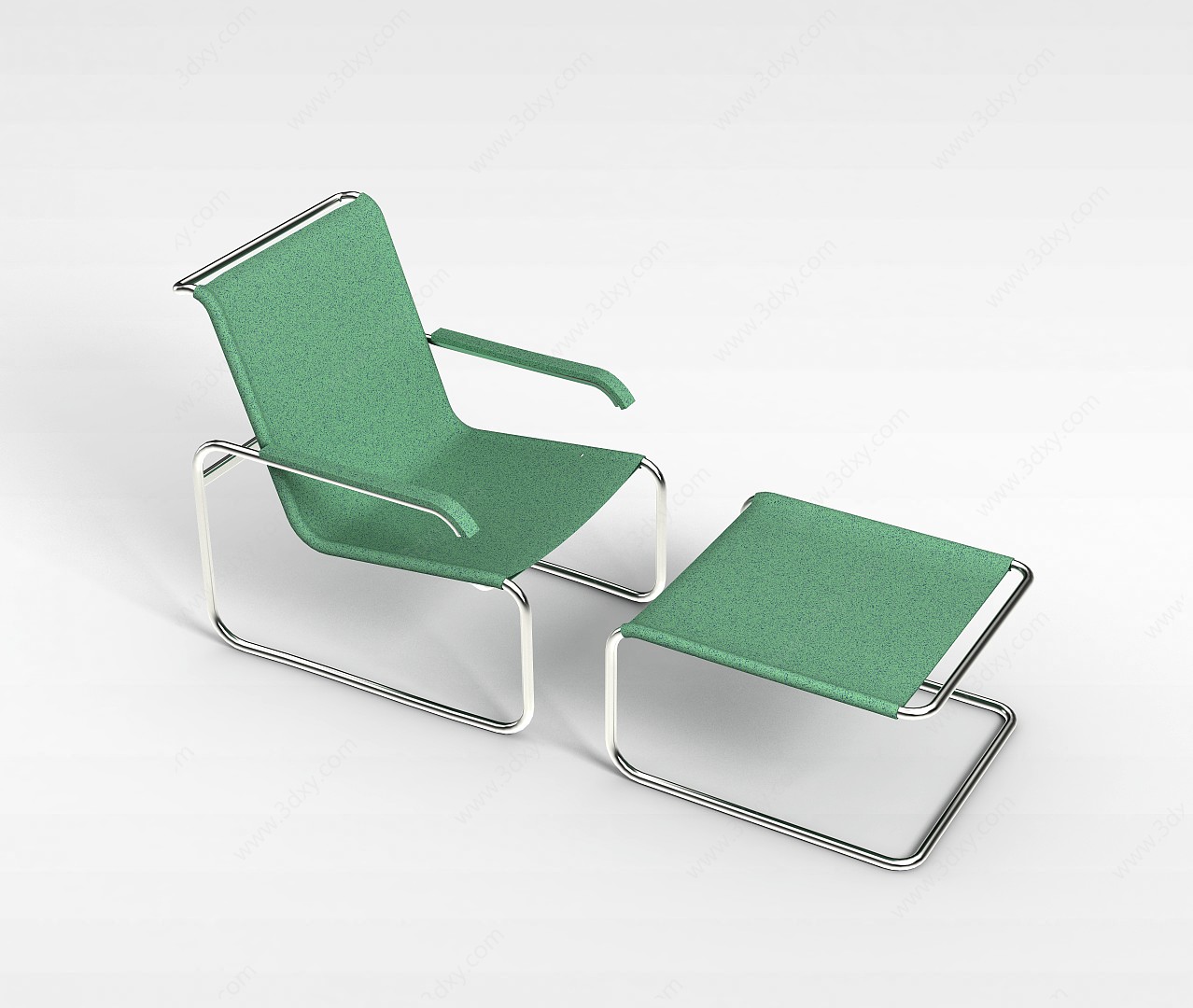 简易躺椅3D模型