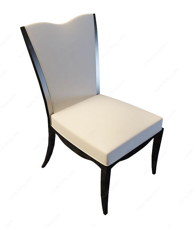 软座餐椅3D模型