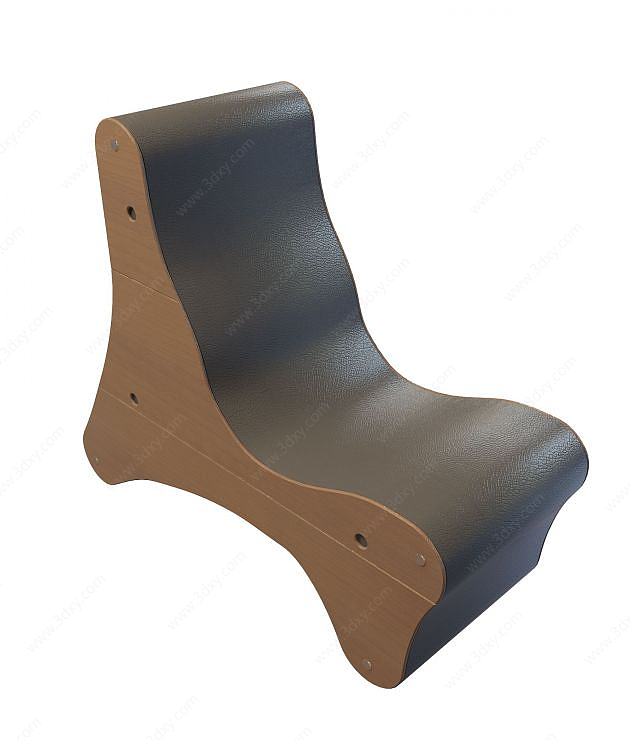 古典休闲躺椅3D模型