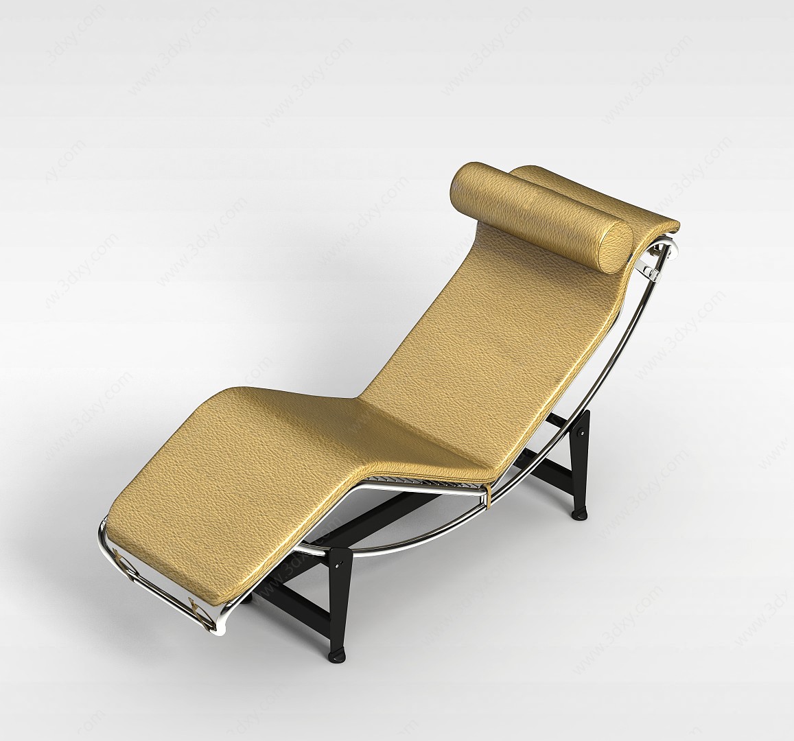 时尚皮艺躺椅3D模型