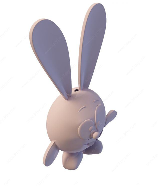 兔子装饰品3D模型