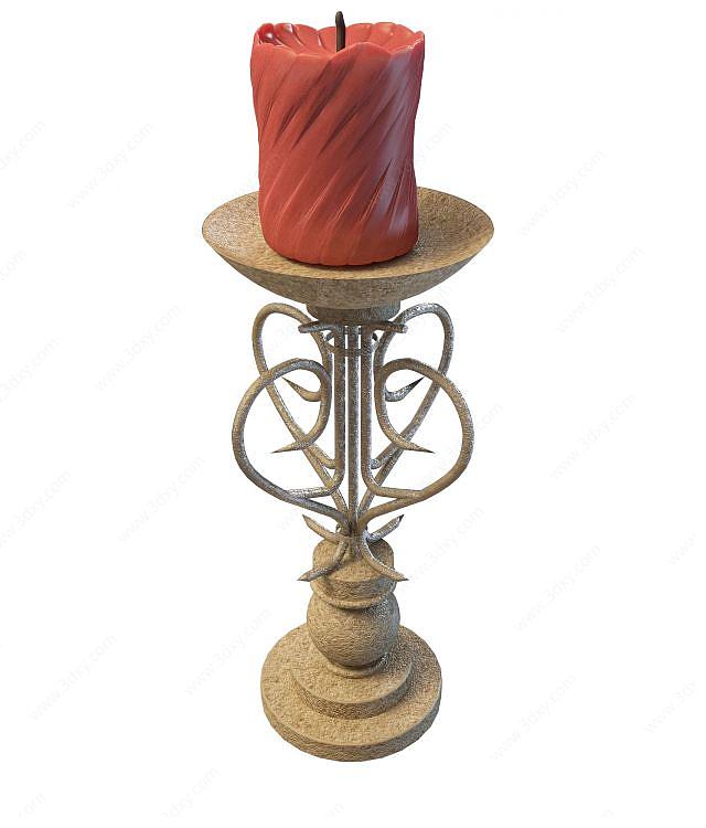 蜡烛台3D模型