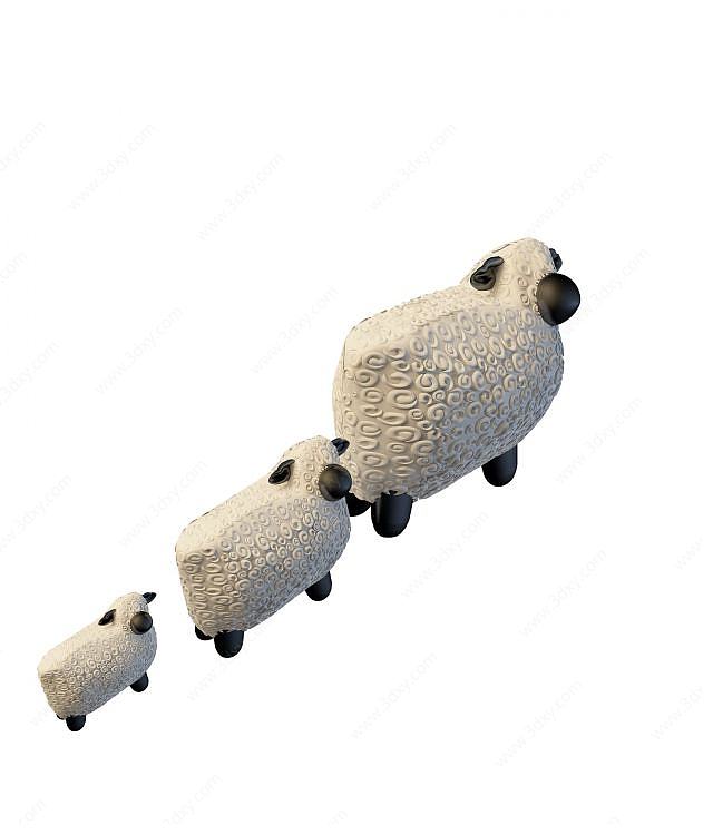 羊陈设品3D模型