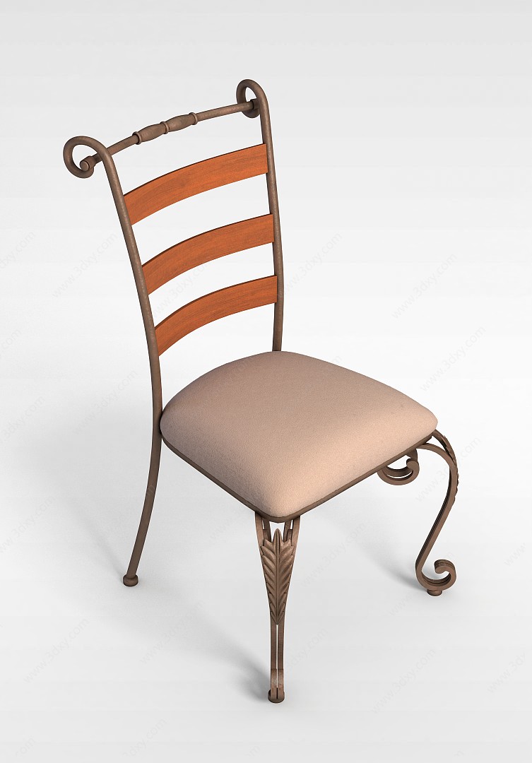 欧式精美餐椅3D模型
