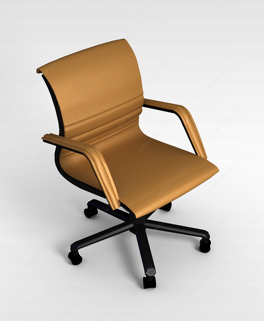 现代办公转椅3D模型
