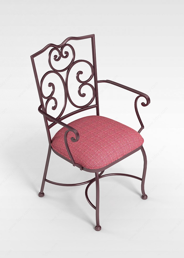铁艺软座椅3D模型