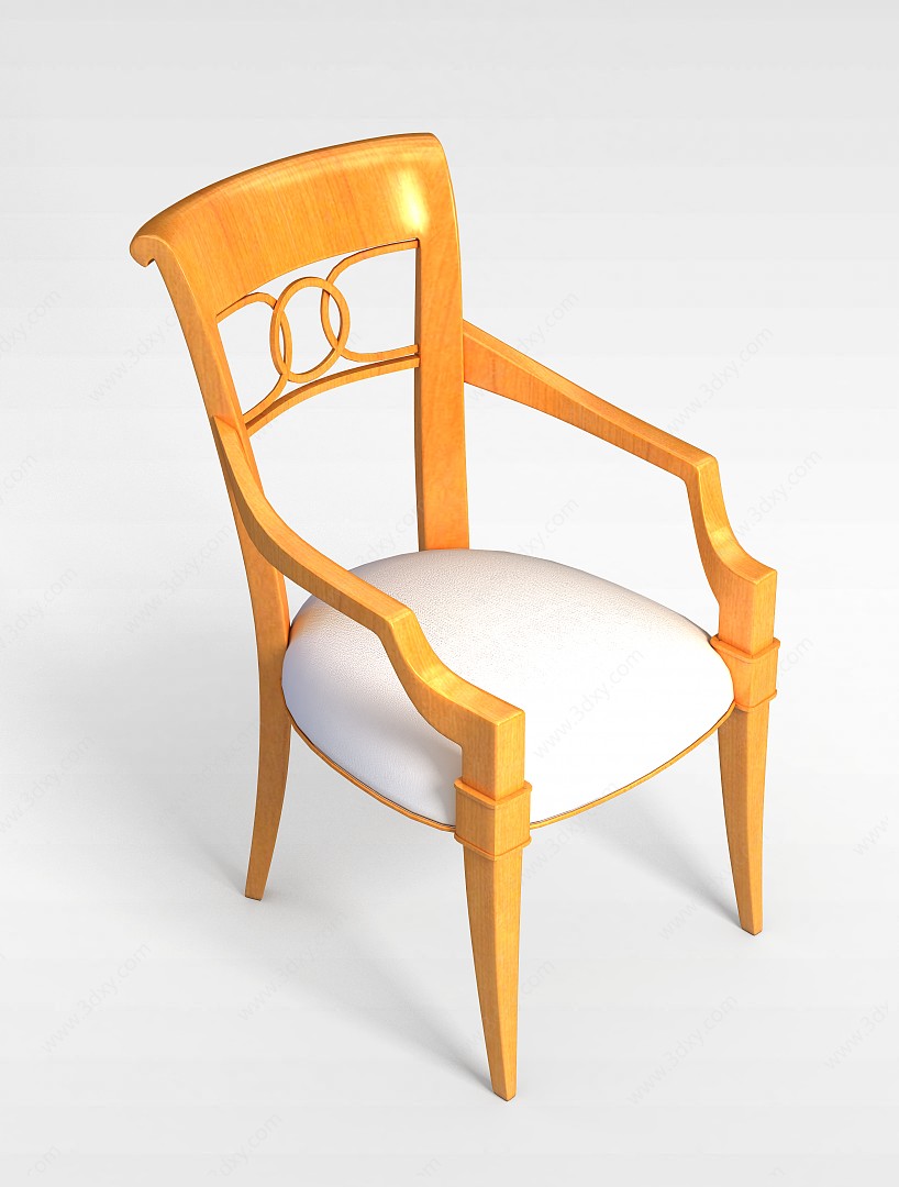 高档客厅椅3D模型