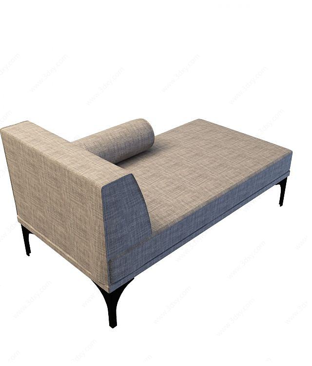 布艺沙发躺椅3D模型
