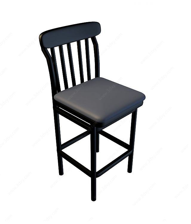 古典吧椅3D模型
