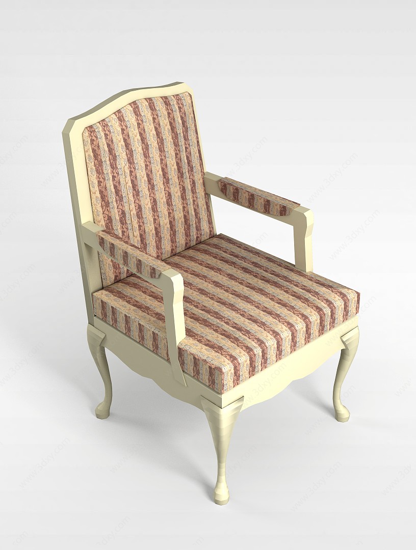 条纹椅子3D模型