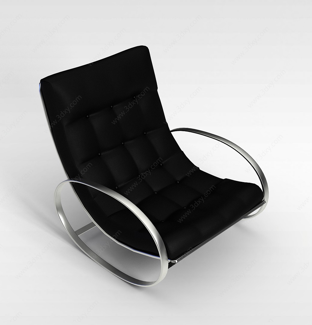 创意真皮躺椅3D模型