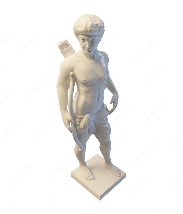 雕塑3D模型