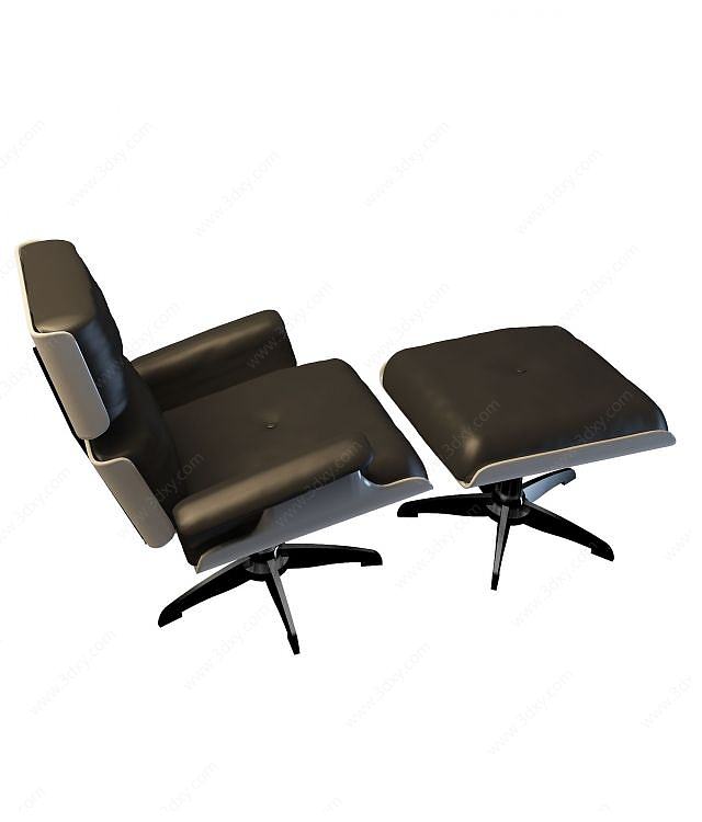 商务躺椅3D模型