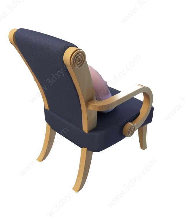 布艺沙发椅3D模型