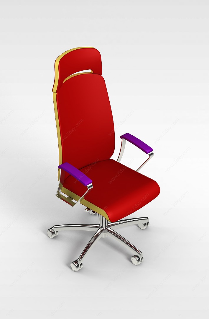 舒适高背椅3D模型