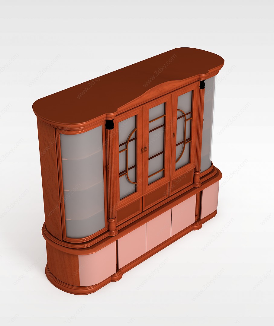 欧式酒柜3D模型