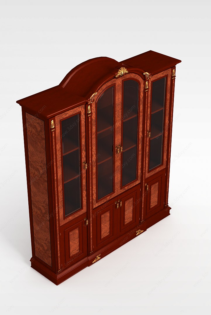 欧式复古酒柜3D模型