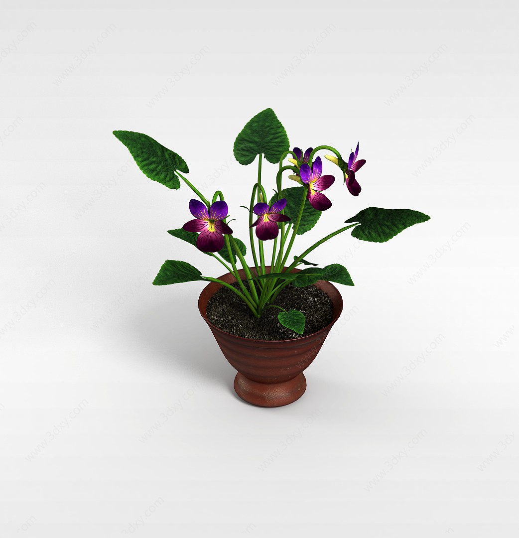 盆栽花3D模型