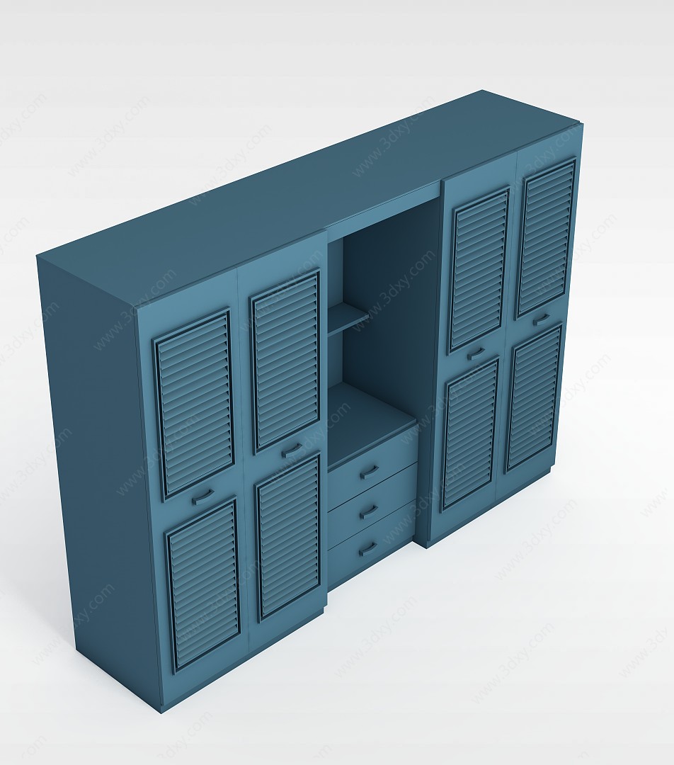 整体衣柜3D模型