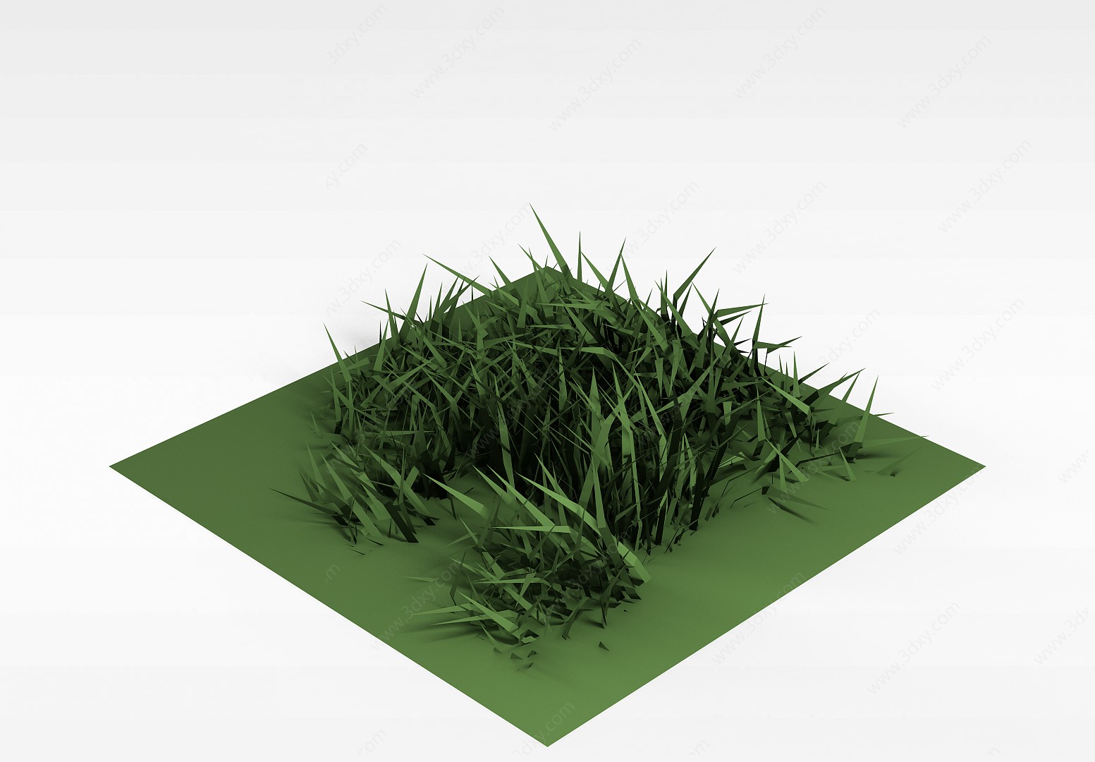 绿色的草皮3D模型