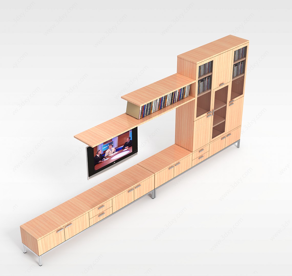 时尚电视柜3D模型